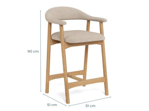 Hoker Addi piaskowy/ dąb Caso 4 ( Rozmiar: uniwersalny )