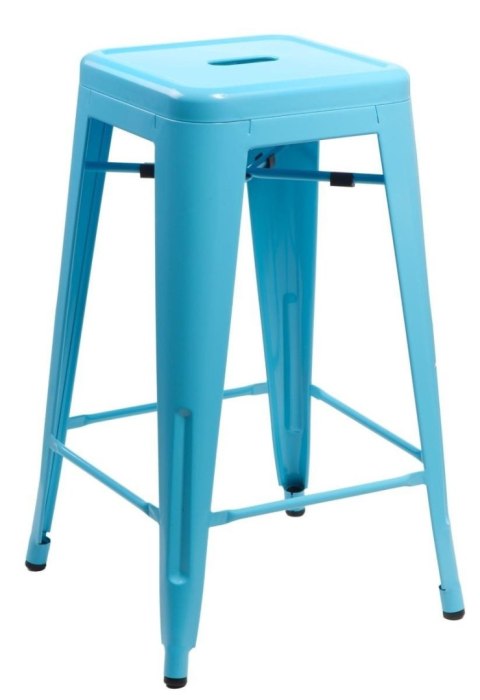 Hoker Paris 75cm. niebieski insp. Tolix ( Rozmiar: uniwersalny )
