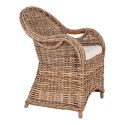 Krzesło Larisa rattan/szare ( Rozmiar: uniwersalny )