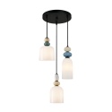 Lampa wisząca Bonata PND-36573-3-BK-WH