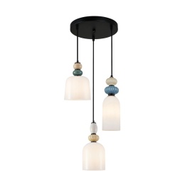 Lampa wisząca Bonata PND-36573-3-BK-WH