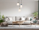 Lampa wisząca Bonata PND-36573-3-BK-WH