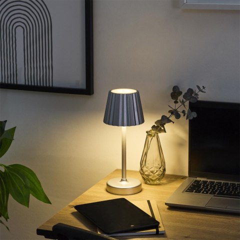 Lampka nocna Blanca LED srebrna dotykowa do sypialni na baterie ( Rozmiar: uniwersalny )