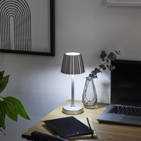 Lampka nocna Blanca LED srebrna dotykowa do sypialni na baterie ( Rozmiar: uniwersalny )