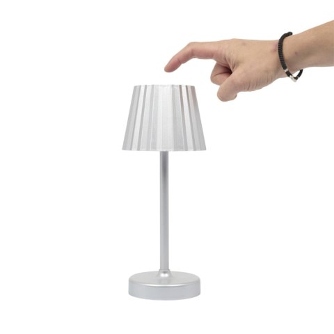 Lampka nocna Blanca LED srebrna dotykowa do sypialni na baterie ( Rozmiar: uniwersalny )