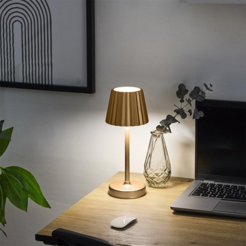 Lampka nocna Blanca LED złota dotykowa do sypialni na baterie ( Rozmiar: uniwersalny )