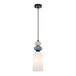 Nowoczesna lampa wisząca Bonata PND-36573-1A-BK-WH