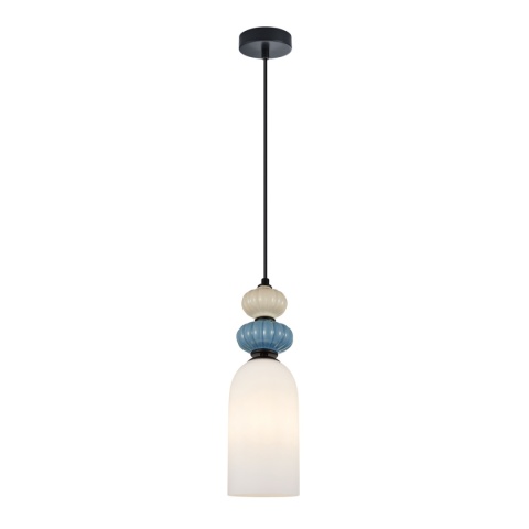 Nowoczesna lampa wisząca Bonata PND-36573-1A-BK-WH