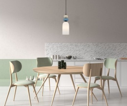 Nowoczesna lampa wisząca Bonata PND-36573-1A-BK-WH
