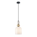 Nowoczesna lampa wisząca Bonata PND-36573-1B-BK-WH