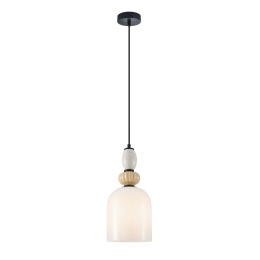 Nowoczesna lampa wisząca Bonata PND-36573-1B-BK-WH