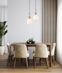 Nowoczesna lampa wisząca Bonata PND-36573-1B-BK-WH