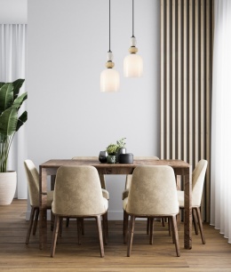Nowoczesna lampa wisząca Bonata PND-36573-1B-BK-WH