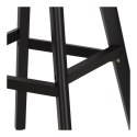 Stołek barowy Norden wood black high PP szary ( Rozmiar: uniwersalny )