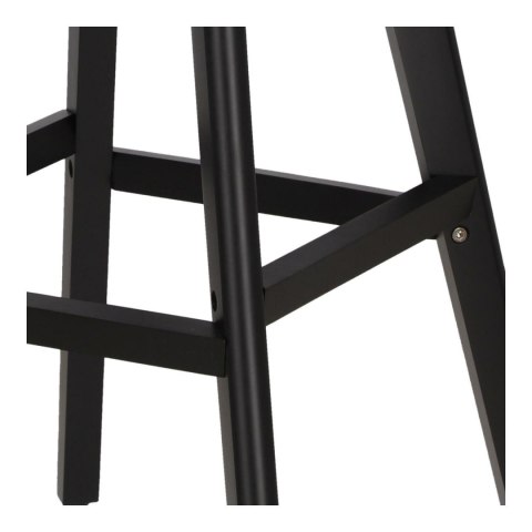 Stołek barowy Norden wood black high PP szary ( Rozmiar: uniwersalny )