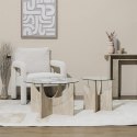 Stolik kawowy Yelo 45cm trawertyn ( Rozmiar: uniwersalny )