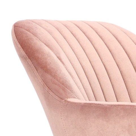 Krzesło Emilia Velvet dusty rose/black ( Rozmiar: uniwersalny )