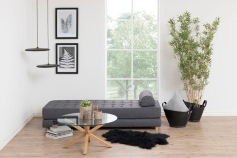 Stół Heaven Actona szklany transparentny z jasnobeżową metalową podstawą, okrągły 120 cm ( Rozmiar: uniwersalny )