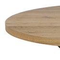 Stół okrągły Actona Heaven, płyta meblowa i metal, dąb artisan/czarny, 120 cm, nierozkładany ( Rozmiar: uniwersalny )