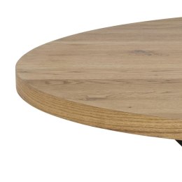 Stół okrągły Actona Heaven, płyta meblowa i metal, dąb artisan/czarny, 120 cm, nierozkładany ( Rozmiar: uniwersalny )