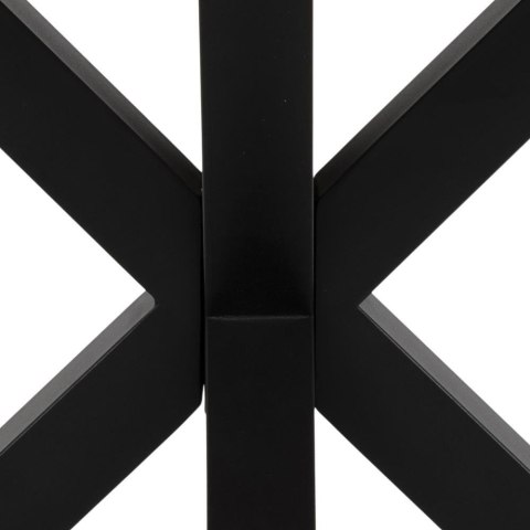 Stół okrągły Actona Heaven, płyta meblowa i metal, dąb artisan/czarny, 120 cm, nierozkładany ( Rozmiar: uniwersalny )