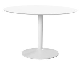 Stół okrągły Actona Ibiza MDF metal biały 110 cm nierozkładany ( Rozmiar: uniwersalny )