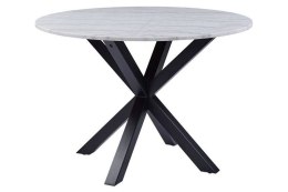 Stół okrągły Heaven Actona płyta MDF i metal jasnoszary/czarny 110 cm nierozkładany ( Rozmiar: uniwersalny )