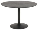Stół okrągły Ibiza Actona MDF metal czarny 110 cm nierozkładany ( Rozmiar: uniwersalny )