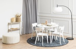 Stół okrągły Actona Roxby biały 105 cm nierozkładany ( Rozmiar: uniwersalny )