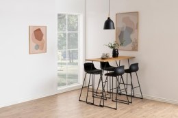 Stołek barowy Tina low Black PU ( Rozmiar: uniwersalny )