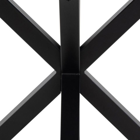 Stół okrągły Heaven Akranes Actona ceramiczny biały marmur z czarnymi nogami 120 cm nierozkładany ( Rozmiar: uniwersalny )
