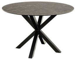 Stół okrągły do jadalni Heaven Lemco Actona ceramiczny brązowy 119 cm ( Rozmiar: uniwersalny )