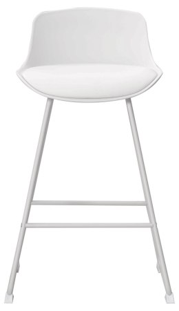 Stołek barowy Tina low White PU ( Rozmiar: uniwersalny )