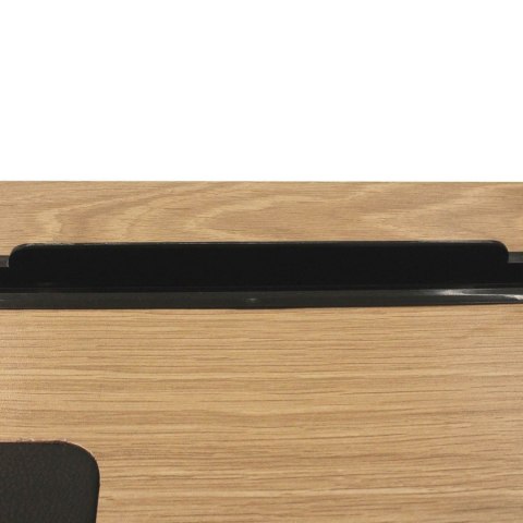 Biurko industrialne Intesi Dolem MDF metal naturalny dąb czarne z szufladą 100x50 cm ( Rozmiar: uniwersalny )