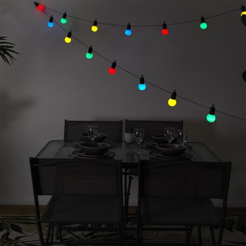 Girlanda solarna żarówkowa 20 LED kolorowa ( Rozmiar: uniwersalny )