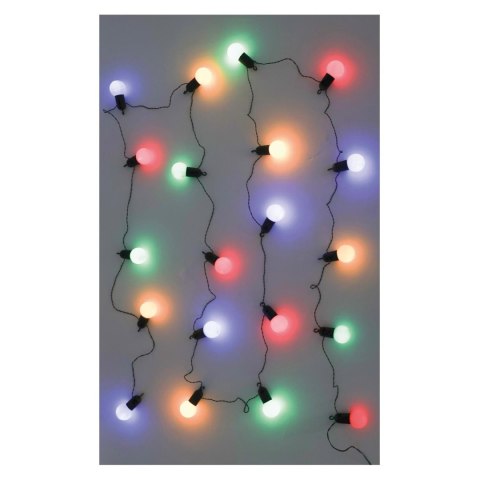 Girlanda solarna żarówkowa 20 LED kolorowa ( Rozmiar: uniwersalny )