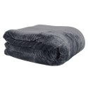 Koc Sherpa szary 180x220cm gruby pikowany ( Rozmiar: uniwersalny )