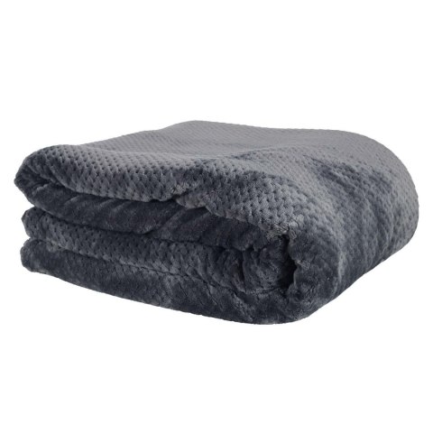 Koc Sherpa szary 180x220cm gruby pikowany ( Rozmiar: uniwersalny )