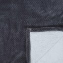 Koc Sherpa szary 180x220cm gruby pikowany ( Rozmiar: uniwersalny )