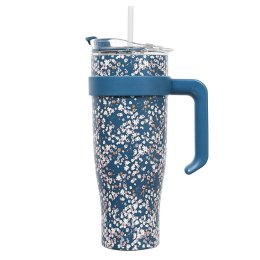 Kubek termiczny Miami Floral niebieski ( Rozmiar: uniwersalny )
