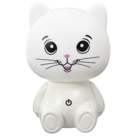 Lampka nocna Kot USB LED biała ( Rozmiar: uniwersalny )