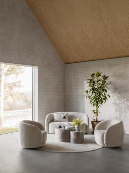 Sofa 2 osobowa Lodi Tkanina beżowa Juto 4 ( Rozmiar: uniwersalny )