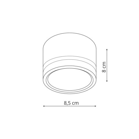 Kendal Oprawa natynkowa 1 x GX53 biała LP-6331/1SM R2 WH