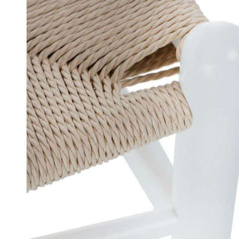 Krzesło Wicker Naturalne białe inspirowa ny Wishbone ( Rozmiar: uniwersalny )