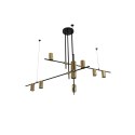 Lampa wisząca Arizona 9 czarny/złoty