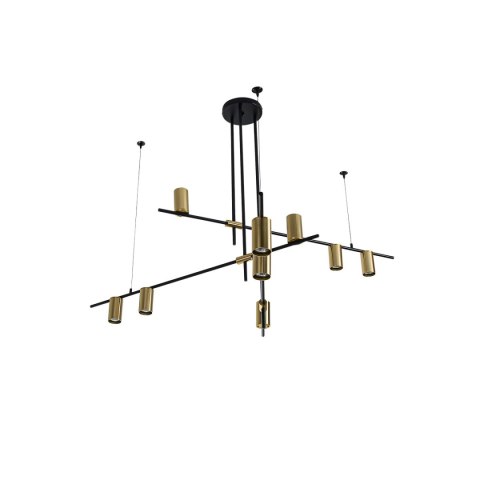 Lampa wisząca Arizona 9 czarny/złoty