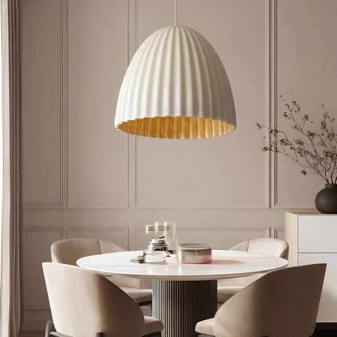 Lampa wisząca Elva 50 cm biały