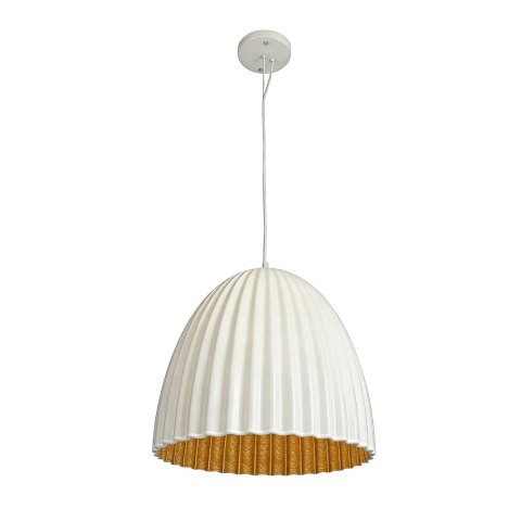 Lampa wisząca Elva 50 cm biały