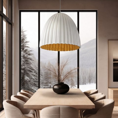 Lampa wisząca Elva 50 cm biały