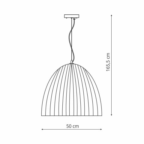 Lampa wisząca Elva 50 cm coffee